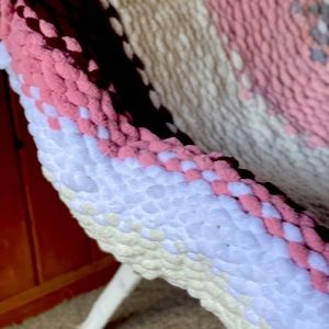 Soft chenille throw